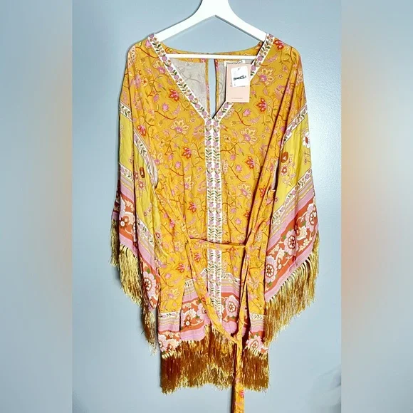 Spell & The Gypsy Collective Portobello Road Tassel Dress Size L - Picture 2 of 11